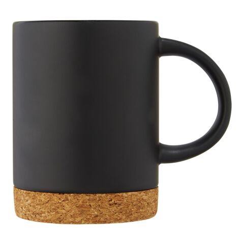 Neiva 425 ml keramikmugg med korkbas Standard | Svart | Inget reklamtryck | Inte tillgängligt | Inte tillgängligt