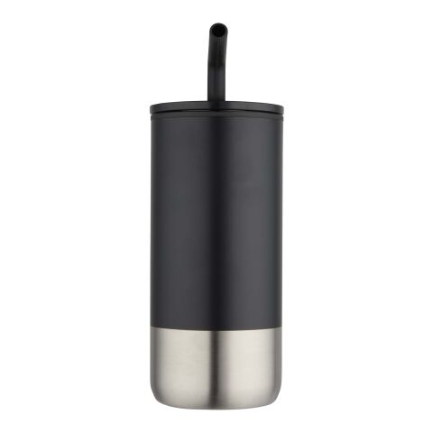 Grayson 480 ml RCS-återvunnen isolerad termos med sugrör Svart
