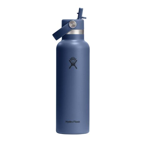 Hydro Flask Standard Mouth 621ml isolerad vattenflaska i rostfritt stål med lock med sugrör Mellanblå
