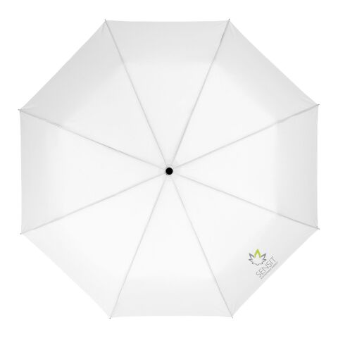 21" Wali 3-sektions automatisk paraply Vit