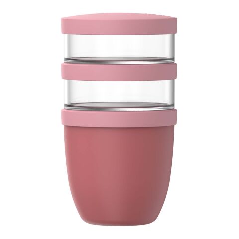 Mepal Ellipse tredelad 500 ml + 2 x 200 ml isolerad matlåda Standard | Rosa | Inget reklamtryck | Inte tillgängligt | Inte tillgängligt