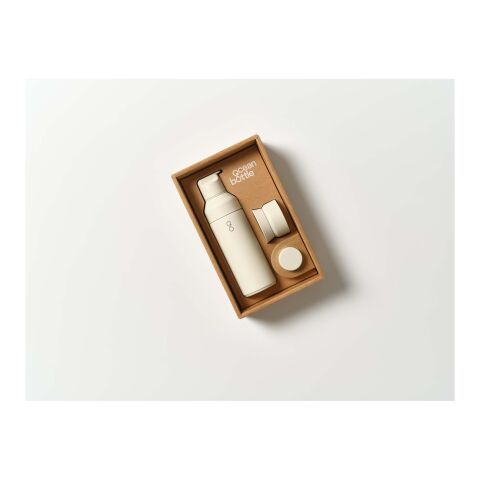 Ocean Bottle 500 ml 3-i-1-presentförpackning Sandstone