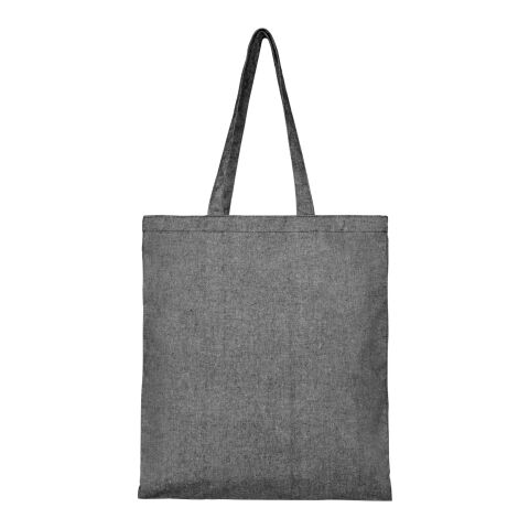 Pheebs tygväska på 210 g/m² i återvunnen bomull Standard | Svartmelerad | Not applicable | Inget reklamtryck | Inte tillgängligt | Inte tillgängligt | Inte tillgängligt