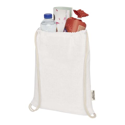 Oregon 140 g/m² väska med dragsko i återvunnen GRS-bomull Standard | vit | Inget reklamtryck | Inte tillgängligt | Inte tillgängligt | Inte tillgängligt