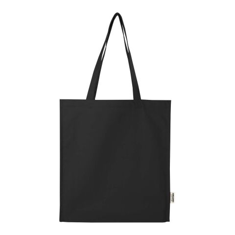 Odisha 180 g/m² tygväska av ekologiskt OCS-material med bälg, 14 l  Svart