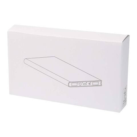 Plate 8 000 mAh powerbank i aluminium Svart