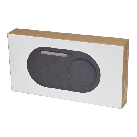 Klip skrivbordsorganisatör med 5 W trådös laddning Standard | svart | Inget reklamtryck | Inte tillgängligt | Inte tillgängligt