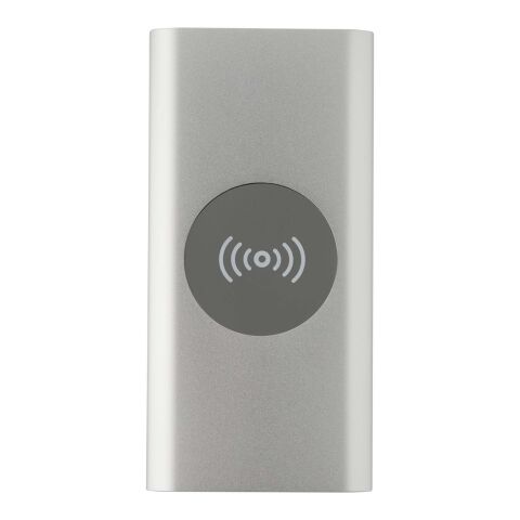 Juice trådlös 8 000 mAh Type C-powerbank i återvunnen aluminium Silver