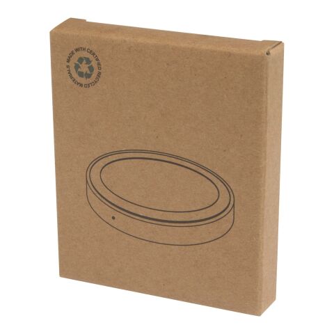 Freal 15 W trådlös laddningsplatta av återvunnen plast Standard | vit | Inget reklamtryck | Inte tillgängligt | Inte tillgängligt