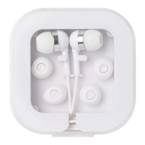 Dofida öronsnäckor med Type C-kabel och förvaringsfodral av återvunnen plast Standard | Vit | Inget reklamtryck | Inte tillgängligt | Inte tillgängligt