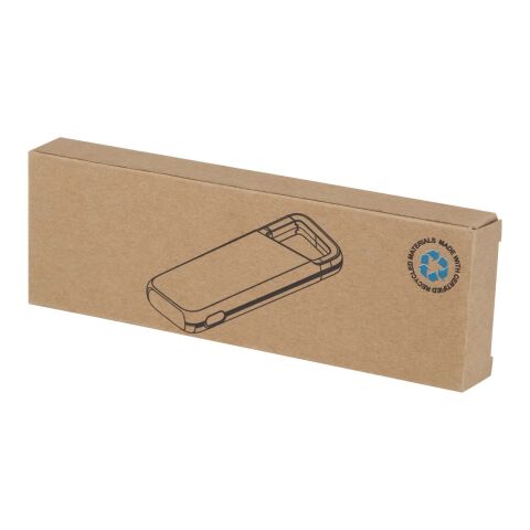 Alkes 5 000 mAh 12 W vattenbeständig powerbank av återvunnen plast med karbinhake Svart