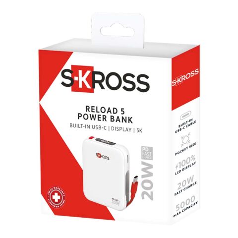 SKROSS® Reload 5000mAh powerbank vit