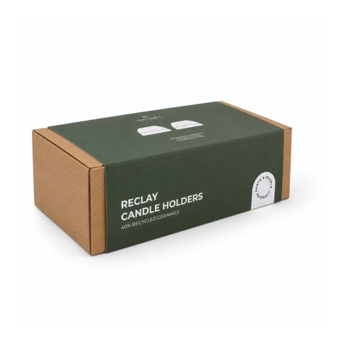 Originalhome ReClay set med ljusstakar vit