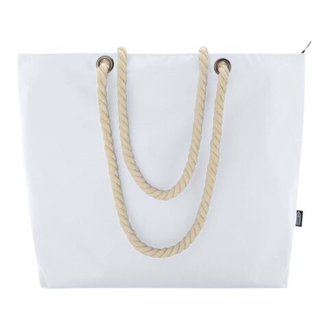 Panama kylväska för stranden med snörhandtag av återvunnen GRS Standard | Vit | Inget reklamtryck | Inte tillgängligt | Inte tillgängligt