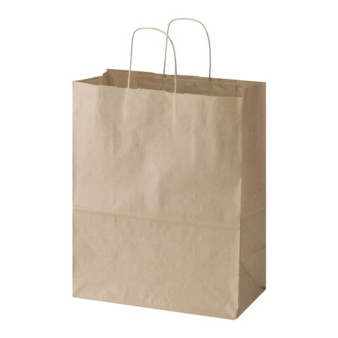 Kraft papperspåse 80–90 g/m2 med tvinnade handtag– 25 x 15 x 32 cm Kraftbrun | Inget reklamtryck | Inte tillgängligt | Inte tillgängligt