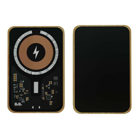 SCX.design P27 W 10 000 mAh MagSafe powerbank i bambu svart | Inget reklamtryck | Inte tillgängligt | Inte tillgängligt