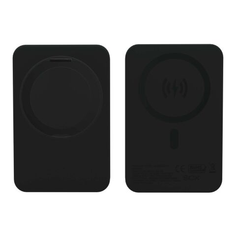 SCX.design P28 5 000 mAh powerbank med vikbar ring svart | Inget reklamtryck | Inte tillgängligt | Inte tillgängligt