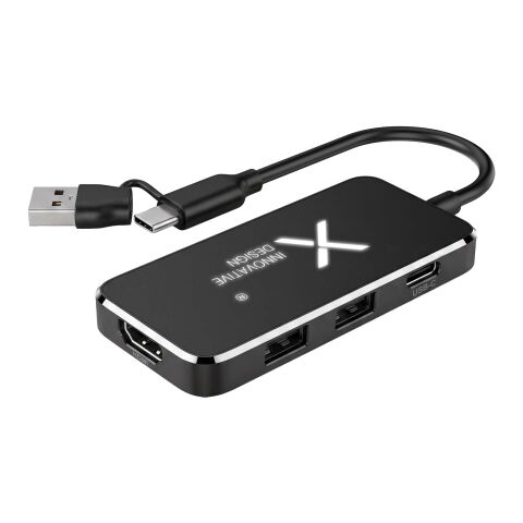 SCX.design H22 7-i-1 USB-hubb Svart