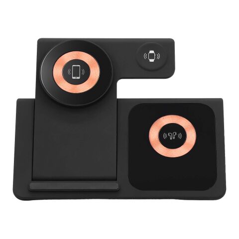 SCX.design W38 MagStand – trådlös laddningsstation 4-i-1 Svart