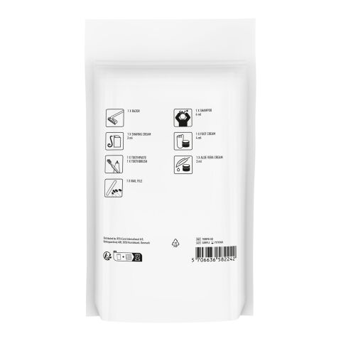 MyKit hotellkit med papperspåse vit | Inget reklamtryck | Inte tillgängligt | Inte tillgängligt