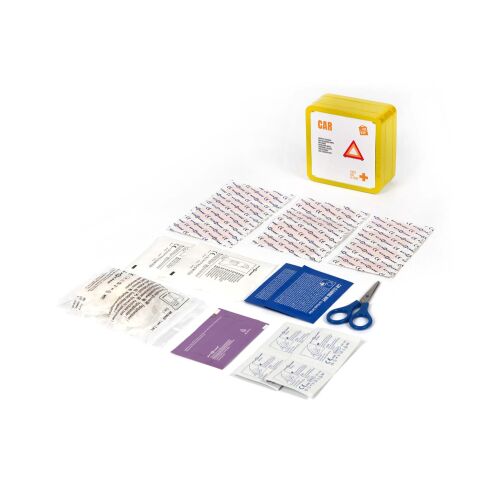 MyKit första hjälpen-kit i plåtburk för bilen Gul | Not applicable | Inget reklamtryck | Inte tillgängligt | Inte tillgängligt