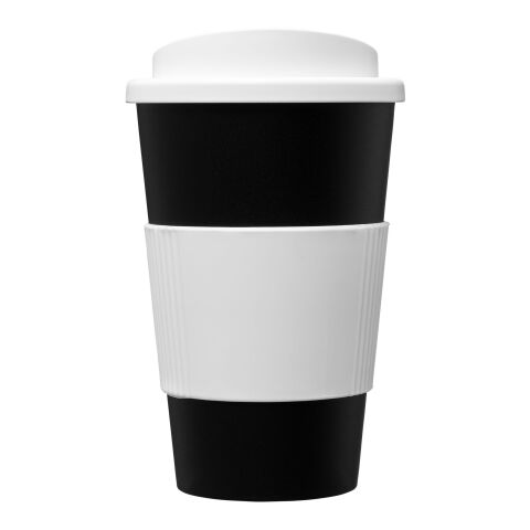 Americano® 350 ml termosmugg med handtag Svart-Vit | Inget reklamtryck | Inte tillgängligt | Inte tillgängligt
