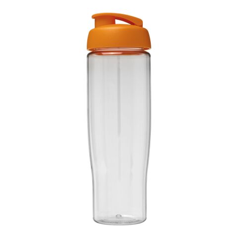 H2O Tempo® 700 ml sportflaska med uppfällbart lock Transparent-Orange | Inget reklamtryck | Inte tillgängligt | Inte tillgängligt