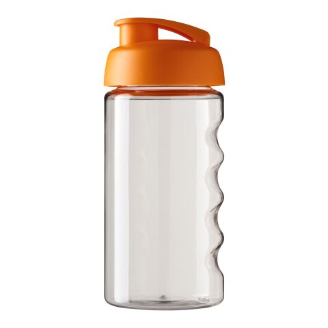H2O Bop® 500 ml sportflaska med uppfällbart lock Transparent-Orange | Inget reklamtryck | Inte tillgängligt | Inte tillgängligt