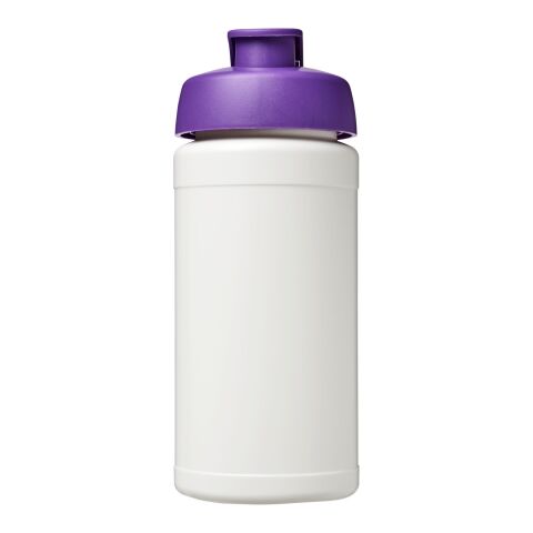 Baseline® Plus 500 ml sportflaska med uppfällbart lock Transparent-Lila | Inget reklamtryck | Inte tillgängligt | Inte tillgängligt