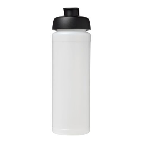 Baseline® Plus grip 750 ml sportflaska med uppfällbart lock Vit-Svart | Inget reklamtryck | Inte tillgängligt | Inte tillgängligt