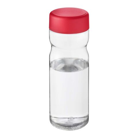 H2O Eco Base 650 ml screw cap water bottle Vit-Röd