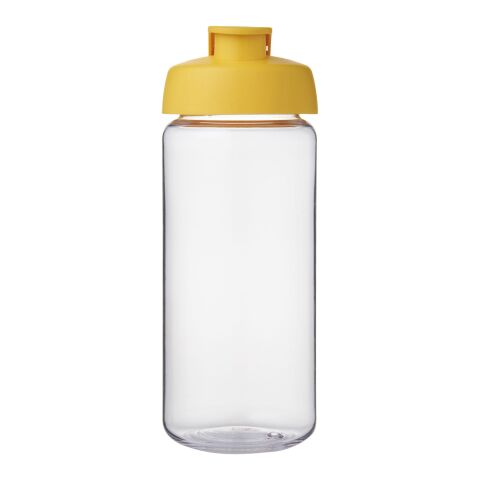 H2O Active® Octave Tritan™ 600 ml sportflaska med uppfällbart lock Transparent klar-Gul | Inget reklamtryck | Inte tillgängligt | Inte tillgängligt