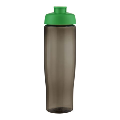 H2O Active® Eco Tempo 700 ml sportflaska med uppfällbart lock Grön-Heather Charcoal | Inget reklamtryck | Inte tillgängligt | Inte tillgängligt