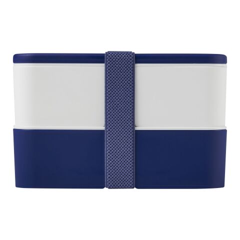 MIYO lunchlåda i dubbla lager Blå-Vit-Blå | Inget reklamtryck | Inte tillgängligt | Inte tillgängligt