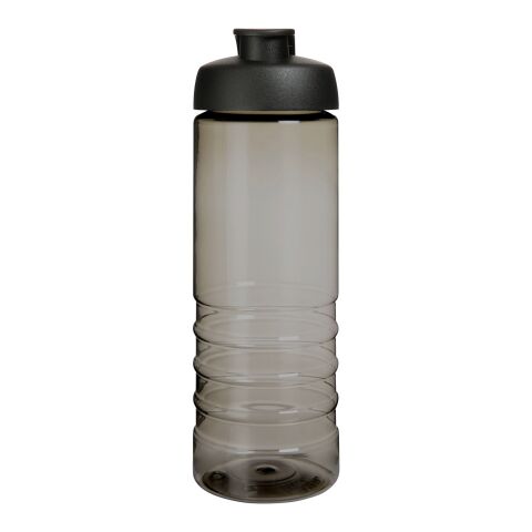 H2O Active® Eco Treble 750 ml sportflaska med uppfällbart lock Stormgrå-Svart | Inget reklamtryck | Inte tillgängligt | Inte tillgängligt