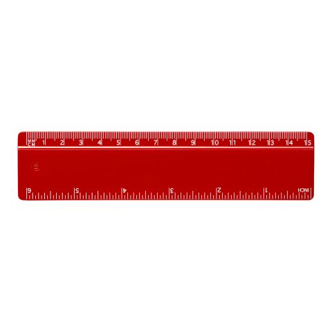 Renzo 15 cm plastlinjal Röd