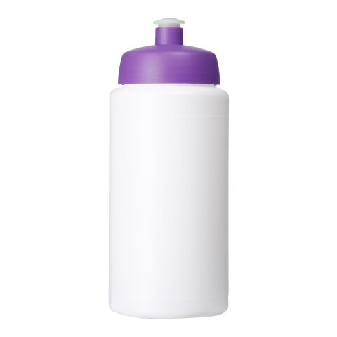 Baseline® Plus grip 500 ml sportflaska med sportlock Vit-Lila | Inget reklamtryck | Inte tillgängligt | Inte tillgängligt