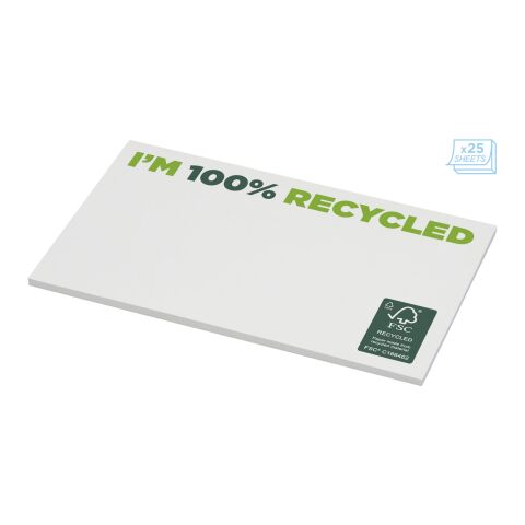 Sticky-Mate® klisterlappar av återvunnet papper 127 x 75 mm vit | 25 pages | Inget reklamtryck | Inte tillgängligt | Inte tillgängligt