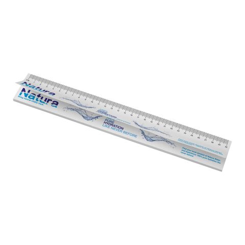 Sticky-Mate® klisterlappar med tryckt 30 cm linjal av återvunnet material Vit | 25 pages | Inget reklamtryck | Inte tillgängligt | Inte tillgängligt