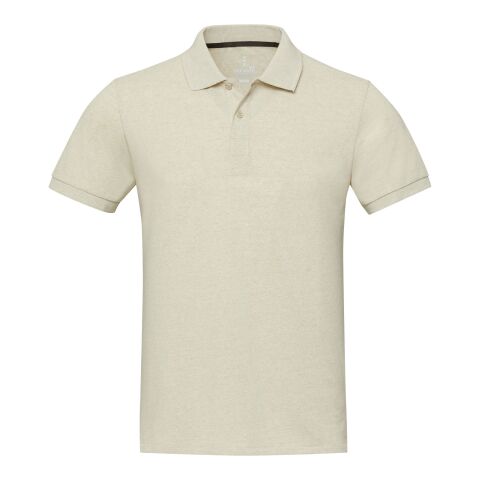 Emerald kortärmad unisex Aware™-återvunnen piké Oatmeal | XXS