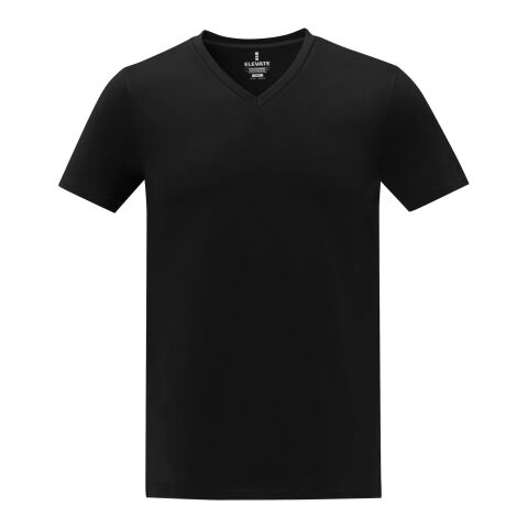 Somoto kortärmad V-ringad t-shirt till herr Svart | S