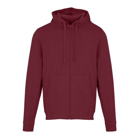 Jasper 280 g/m² unisex-huvtröja av återvunnet ekologiskt OCS-material Djup vinröd | L