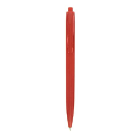 Basic Pen kulpenna röd | 1-färgat Skärmtryck | Pennkropp-Bakre klips | 13.00 mm x 50.00 mm