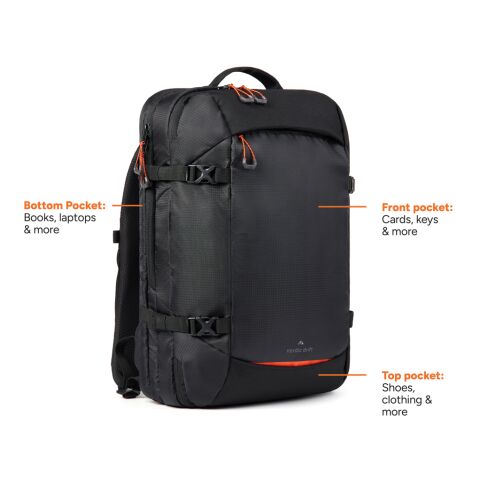 Nordic Drift RCS reseryggsäck 25L svart-orange | Inget reklamtryck | Inte tillgängligt | Inte tillgängligt | Inte tillgängligt