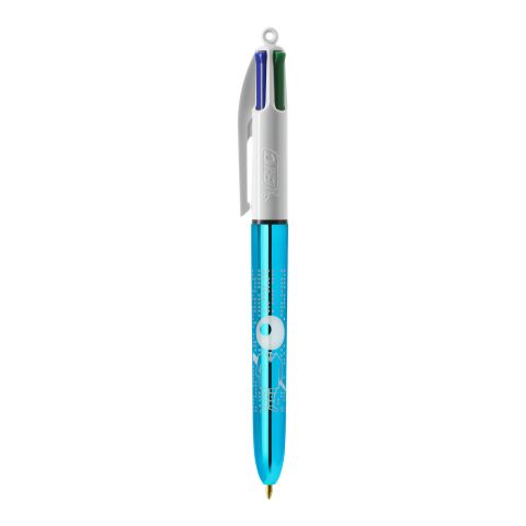 BIC® 4 Colours Shine kulpenna vit-ljusblå | Inte tillgängligt