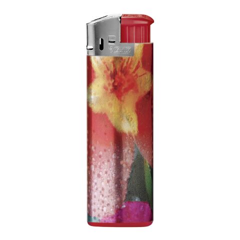 BIC® J38 Chrome Hood tändare röd-röd-röd-ljusgrå | 1-färgat Skärmtryck | Kropp-Sida C | 20.00 mm x 50.00 mm