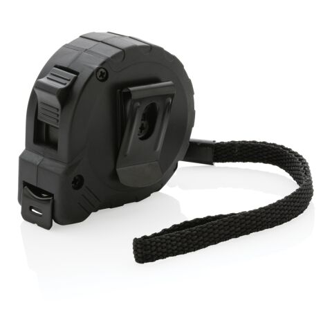 RCS återvunnen plast 3M/16mm måttband med stoppknapp svart | Inget reklamtryck | Inte tillgängligt | Inte tillgängligt