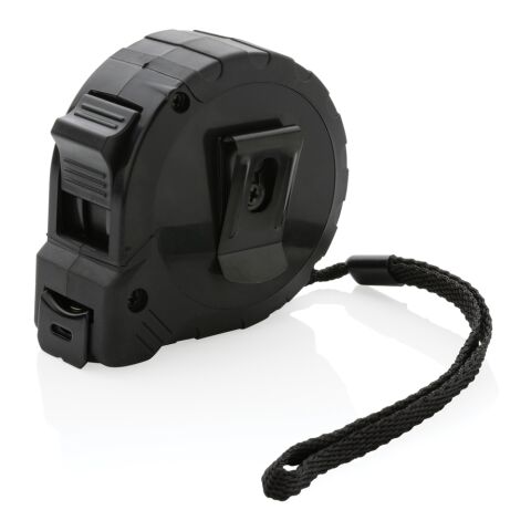 RCS återvunnen plast 5M/19mm måttband med stoppknapp svart | Inget reklamtryck | Inte tillgängligt | Inte tillgängligt