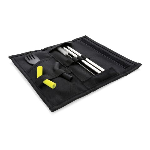 Tierra set med sugrör och bestick svart | Inget reklamtryck | Inte tillgängligt | Inte tillgängligt