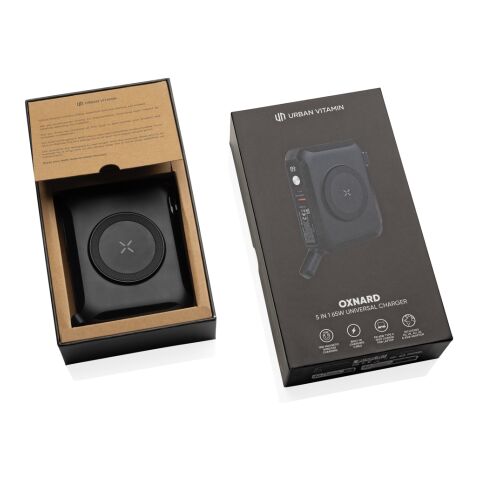 Urban Vitamin Oxnard 5 i 1 65W universalladdare svart | Inget reklamtryck | Inte tillgängligt | Inte tillgängligt